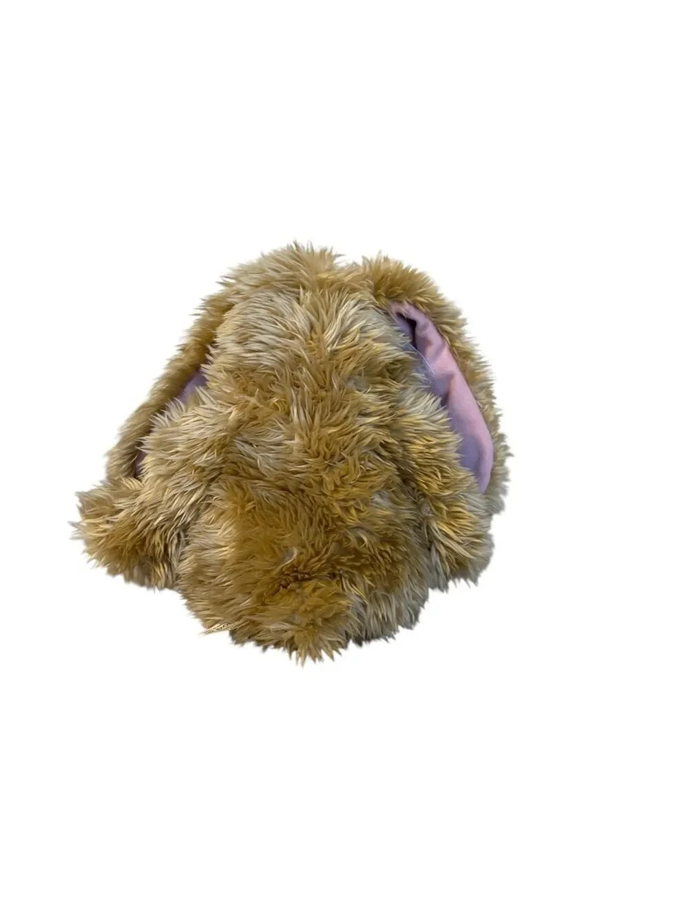 Vintage T. L. Toys Plush Bunny Rabbit Floppy Lavender Bow Accent Brown 15”